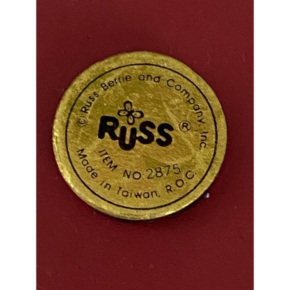 Vintage Russ Folk Art Style Wooden Wood Christmas Refrigerator Magnets Lot Of 2 - Picture 14 of 16